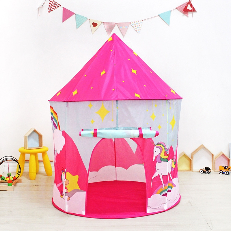 子供 用 室内 テント スウィート 星柄  ピンク 軽さ 可愛い