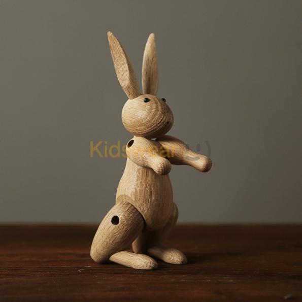 子供用品 部屋の飾り 無垢材のジョイントウサギの装飾品 キュート