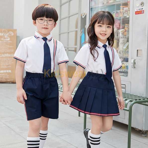 子供 卒業 式 服 セットアップ 韓流スタイル♥ 折り襟 ストライプ