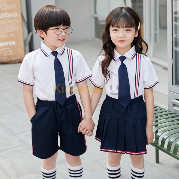 子供 卒業 式 服 セットアップ 韓流スタイル♥ 折り襟 ストライプ