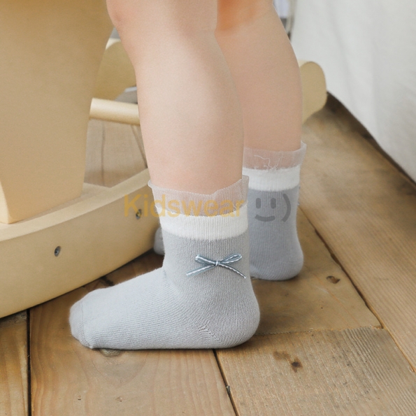 子供 足袋 靴下 個性的なデザイン♪ 柔らかい コットン  リボン 薄手