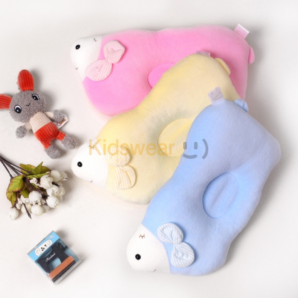 子供 用 枕 デザイン感 ベルベット 3色選択可  通気性 吸汗