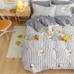 子供用 寝具 3点セット 柔らかい コットン カートゥーンプリント 動物